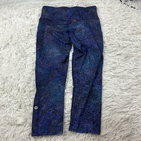 Lululemon Fast and Free High-Rise Crop *Non-Reflective Nulux Polar Lights Blue - Picture 5 of 5